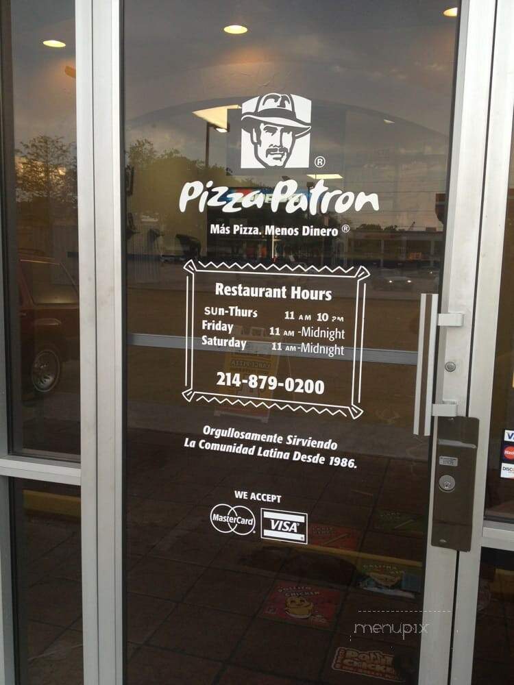 Pizza Patron - Dallas, TX menu_pic