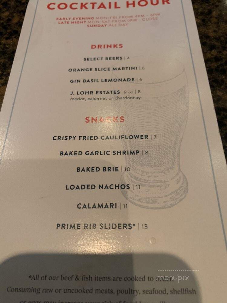 Keg - Plano, TX menu_pic