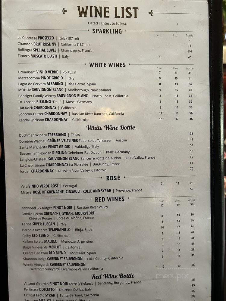 Pappadeaux - Dallas, TX menu_pic