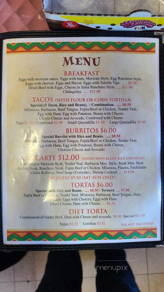 Restaurant El Padrino - Dallas, TX menu_pic