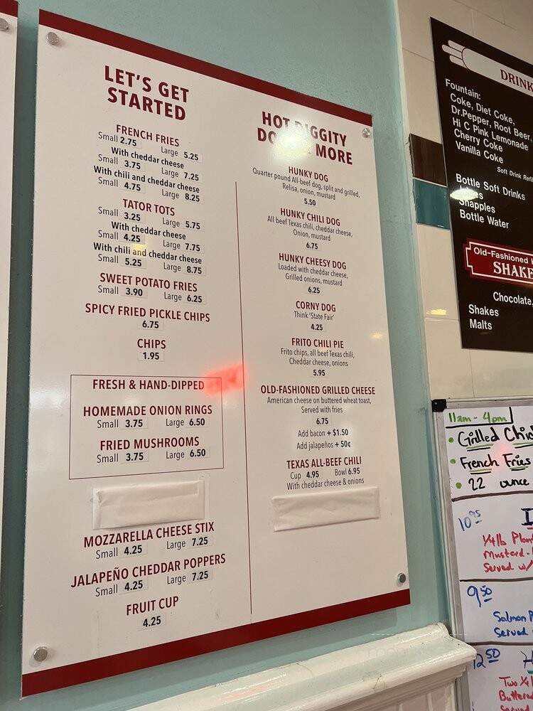 Hunky's Old Fashioned - Dallas, TX menu_pic