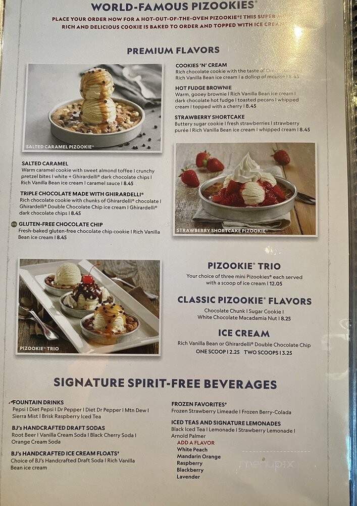 BJ's Restaurant & Brewery - Dallas, TX menu_pic