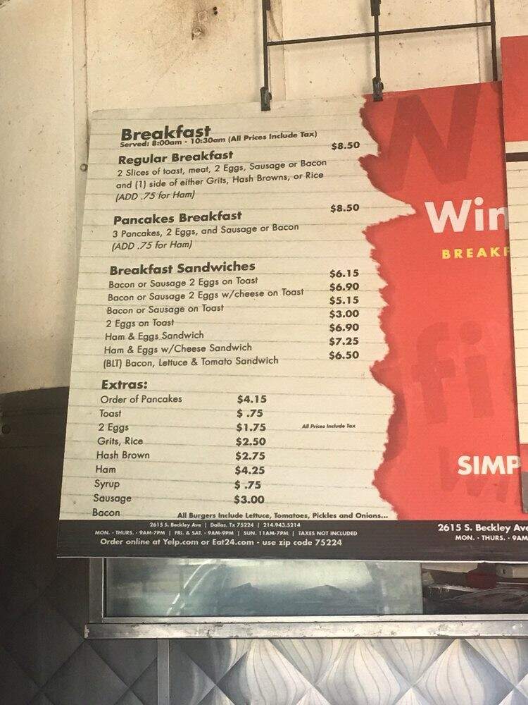 Wingfield's Breakfast & Burger - Dallas, TX