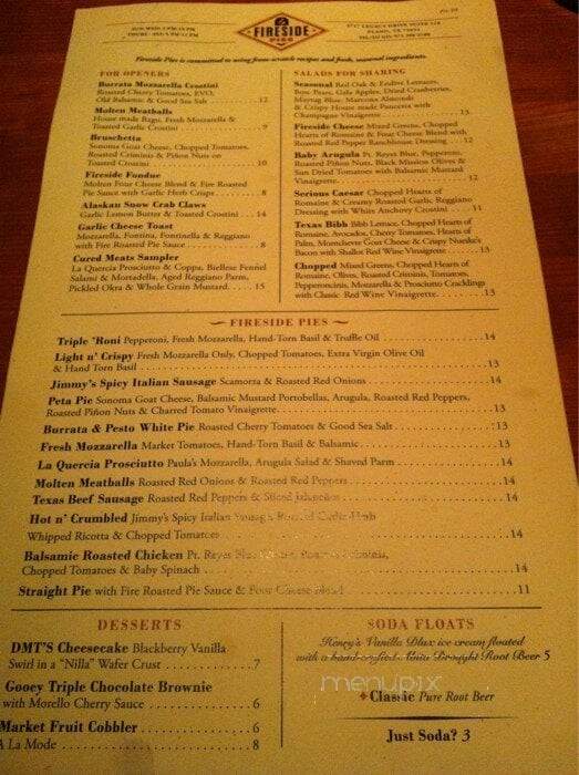 Fireside Pies - Plano, TX menu_pic