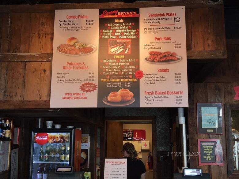 Sonny Bryan's Smokehouse - Dallas, TX menu_pic