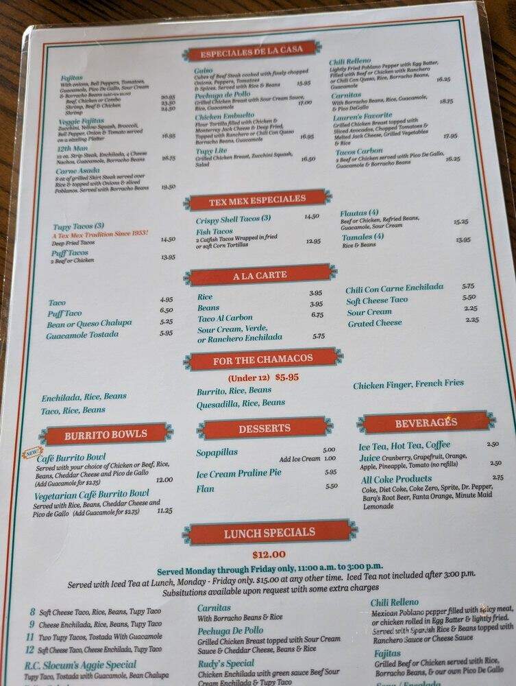 Tupinamba Restaurant - Dallas, TX menu_pic