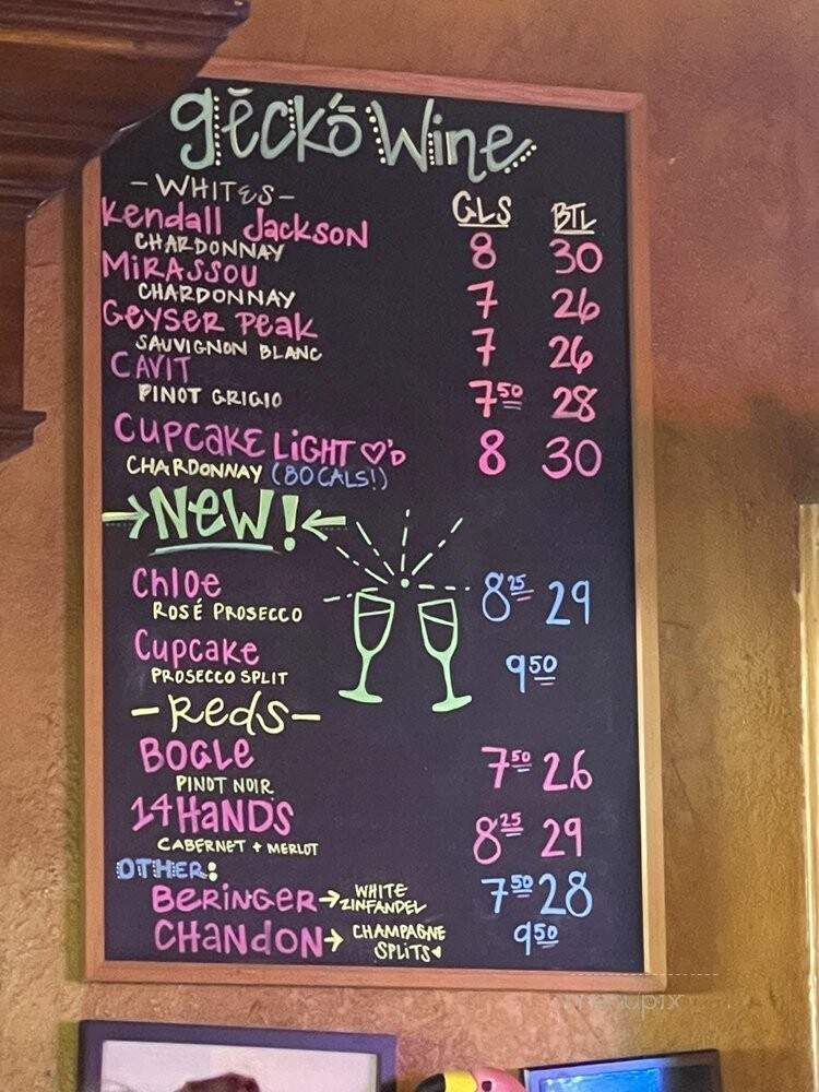 Cafe Gecko - Dallas, TX menu_pic