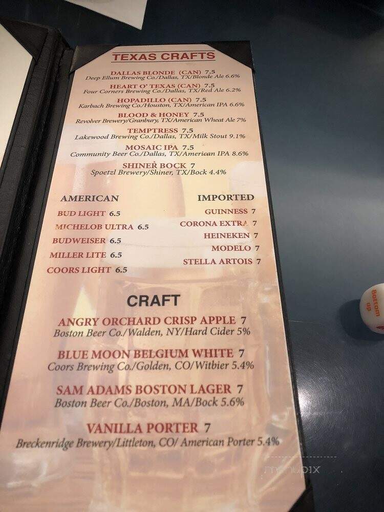 Hilton-Dallas Lincoln - Dallas, TX menu_pic