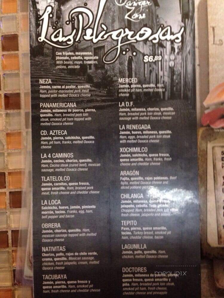 Tortas La Hechizera - Dallas, TX menu_pic