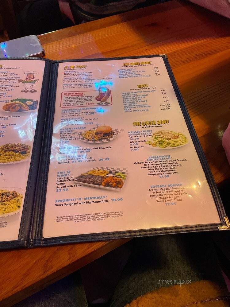 Dick's Last Resort - Dallas, TX menu_pic