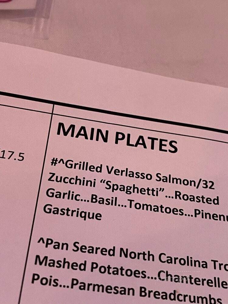 Parigi Restaurant - Dallas, TX menu_pic