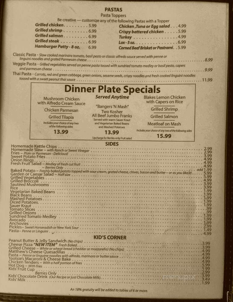 Neuhaus Cafe - Dallas, TX menu_pic