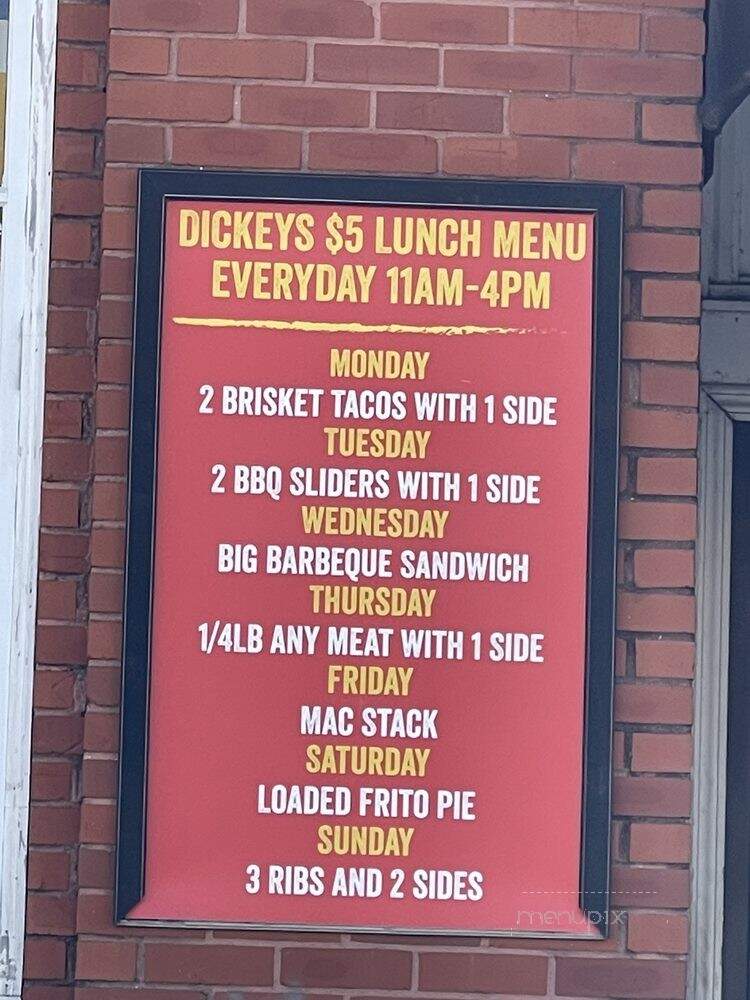 Dickey's Barbecue Pit - Dallas, TX menu_pic