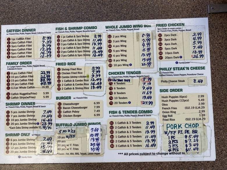 Tomorrow Seafood - Dallas, TX menu_pic