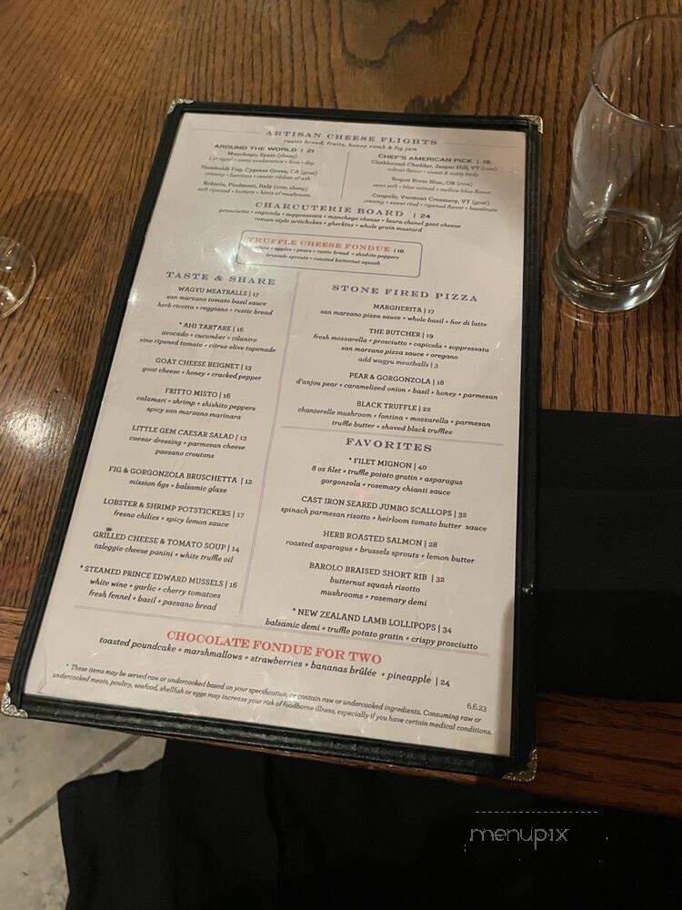 Cru A Wine Bar - Dallas, TX menu_pic