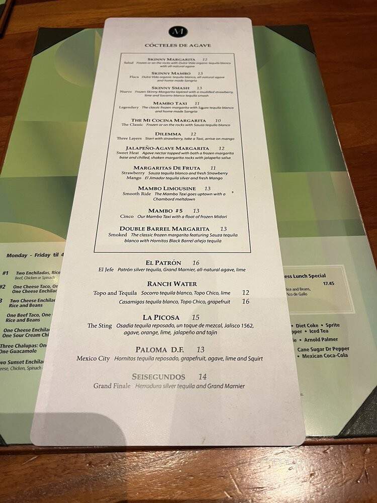 Mi Cocina - Plano, TX menu_pic