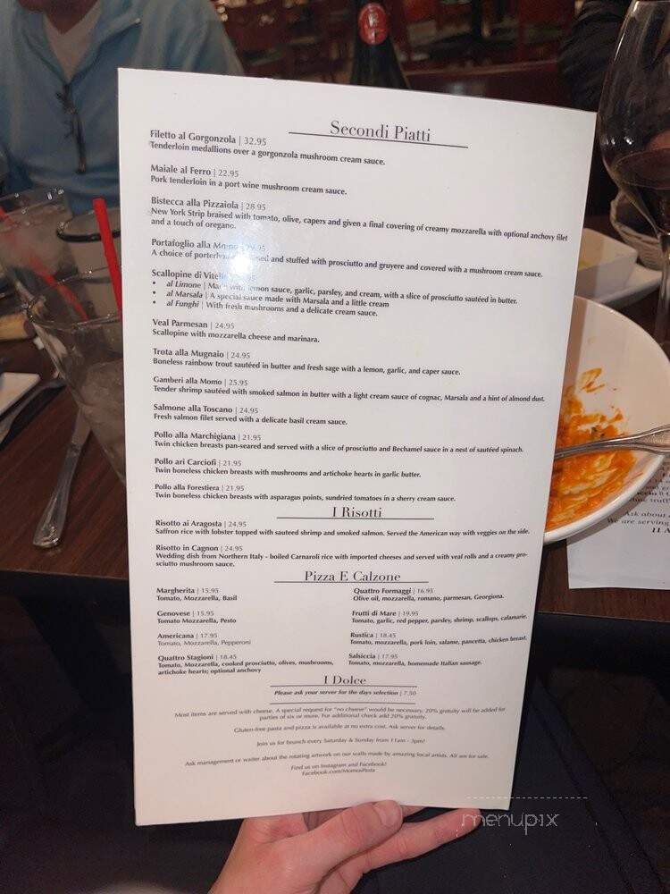 Mo Mo's Pasta - Dallas, TX menu_pic