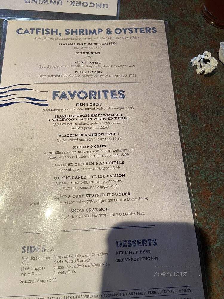 Half Shells Oyster Bar & Grill - Dallas, TX menu_pic