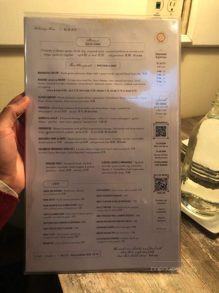 La Duni Latin Cafe - Dallas, TX menu_pic