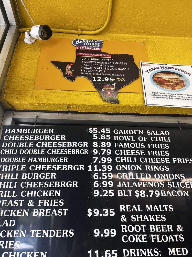 Burger House - Dallas, TX menu_pic