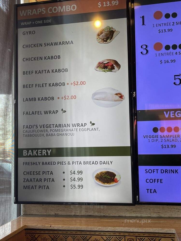 Fadi's Mediterranean Grill - Dallas, TX menu_pic