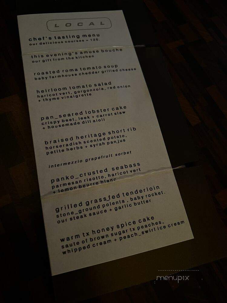 Local Restaurant - Dallas, TX menu_pic