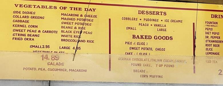 Sweet Georgia Brown Bar-B-Que - Dallas, TX menu_pic