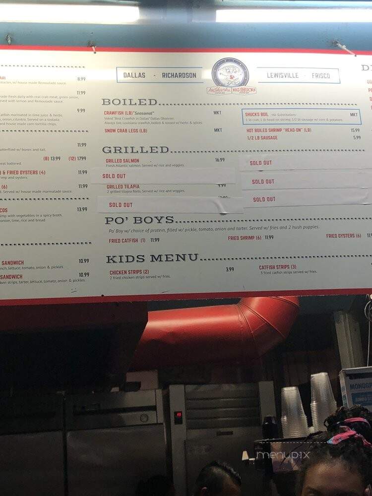 Aw Shucks - Dallas, TX menu_pic