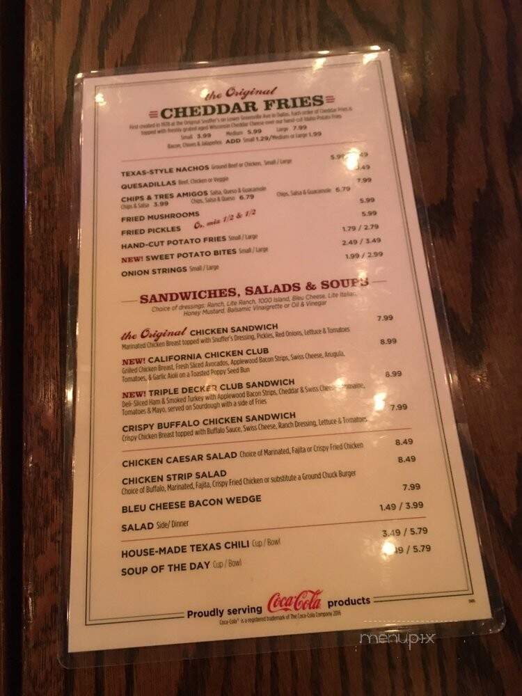 Snuffer's Restaurant & Bar - Dallas, TX menu_pic