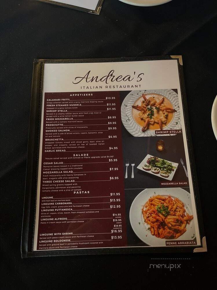 Andrea's Restaurant - Dallas, TX menu_pic