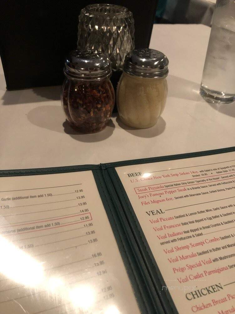Prego Pasta House - Dallas, TX menu_pic