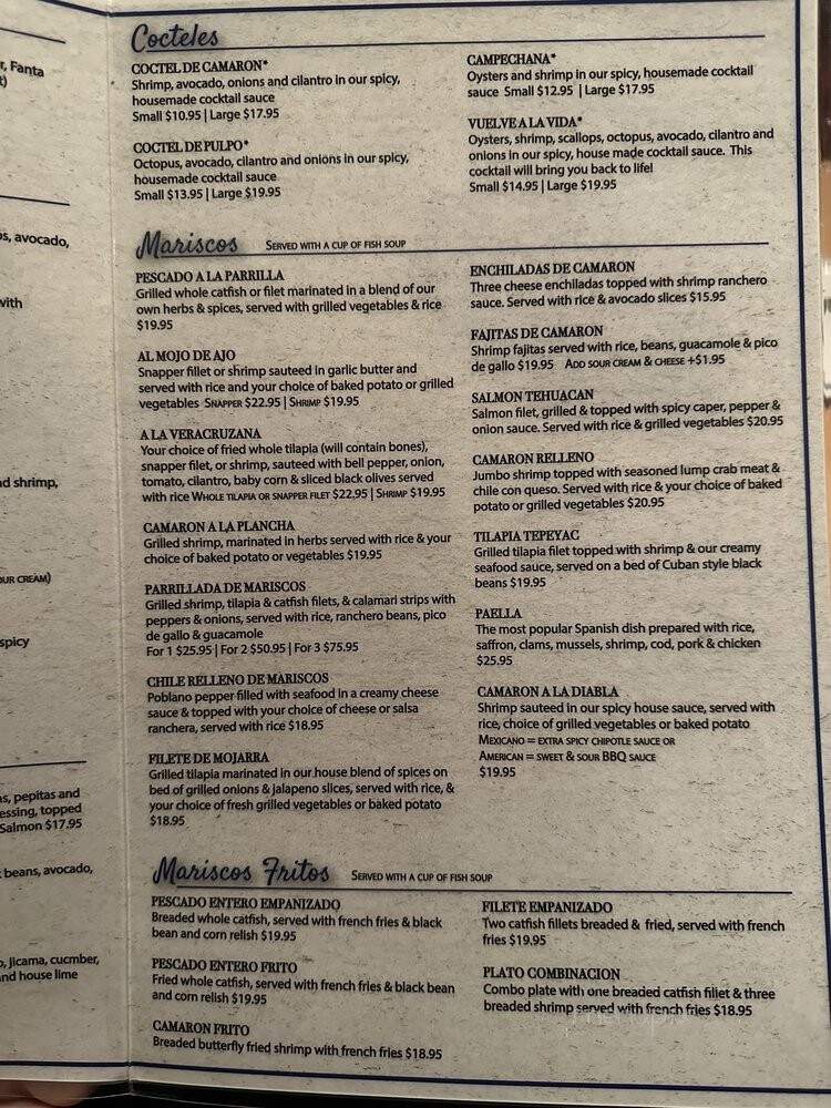 La Calle Doce - Dallas, TX menu_pic