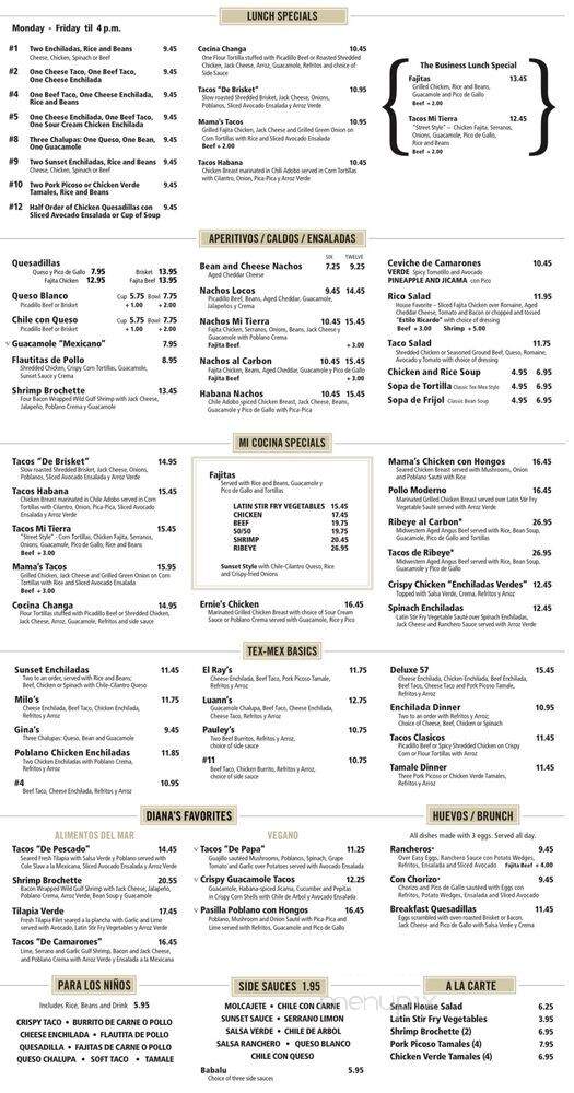 Mi Cocina - Dallas, TX menu_pic