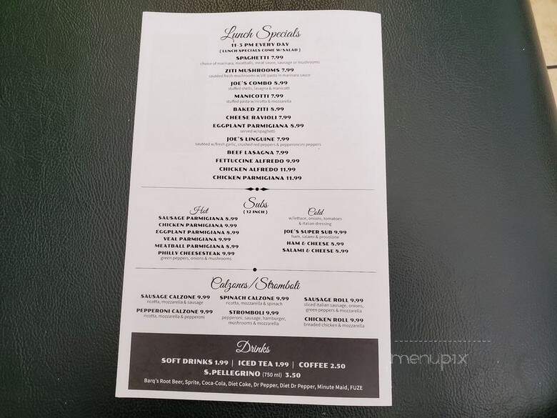 Joe's Pizza Pasta & Subs - Plano, TX menu_pic