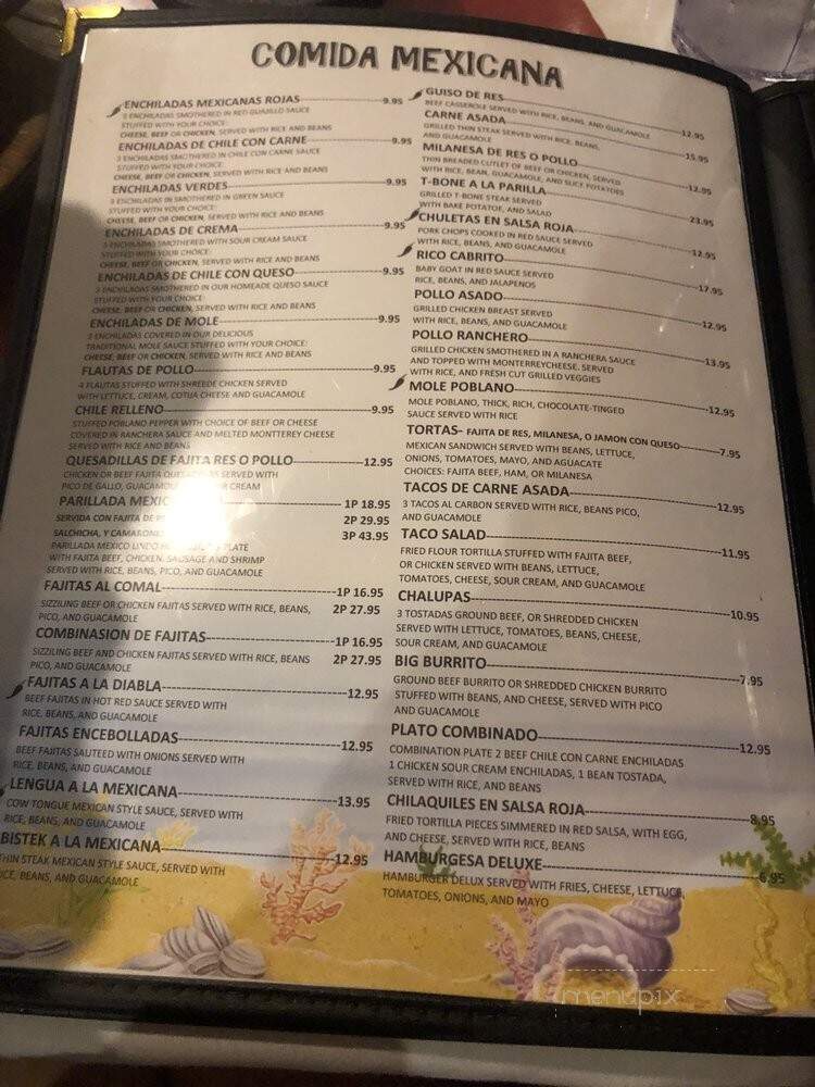 Restaurante Mexico Lindo - Dallas, TX menu_pic