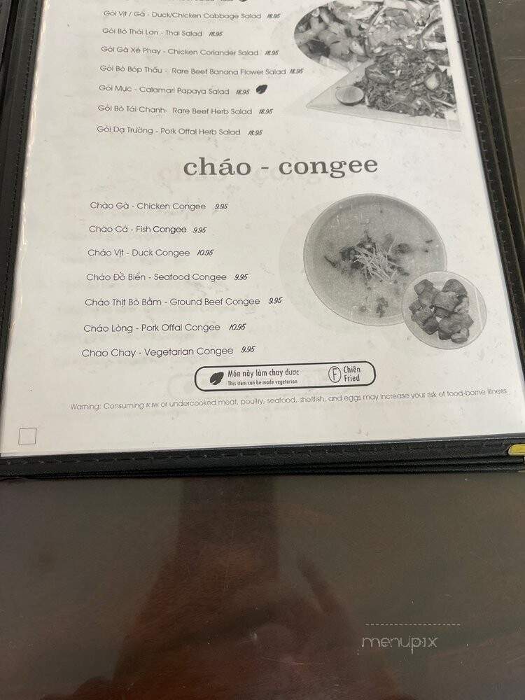 Nam Hua Vietnamese Cusine - Garland, TX menu_pic