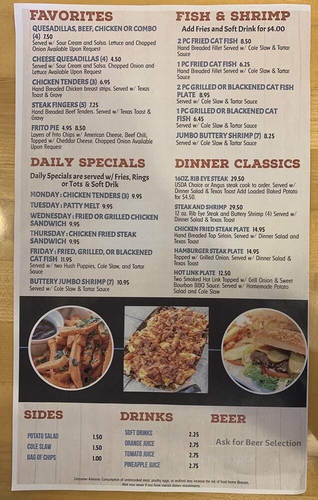 Garland Grill - Garland, TX menu_pic