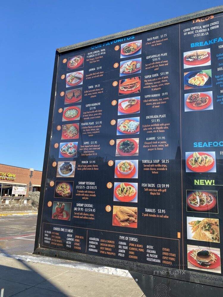 La Paloma Taqueria - Dallas, TX menu_pic