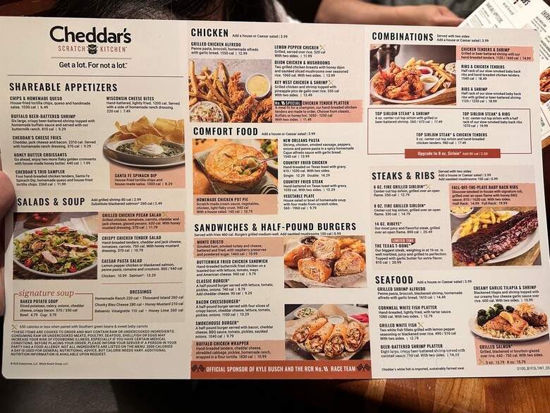 Cheddar's Casual Cafe - Garland, TX menu_pic