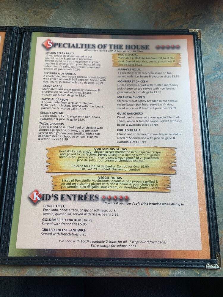 Martinez Restaurant - Mesquite, TX menu_pic