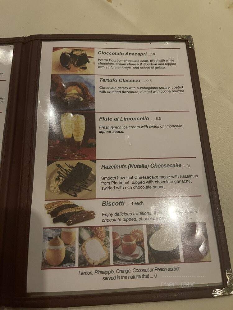 Anacapri Italian Restaurant - Miami, FL menu_pic
