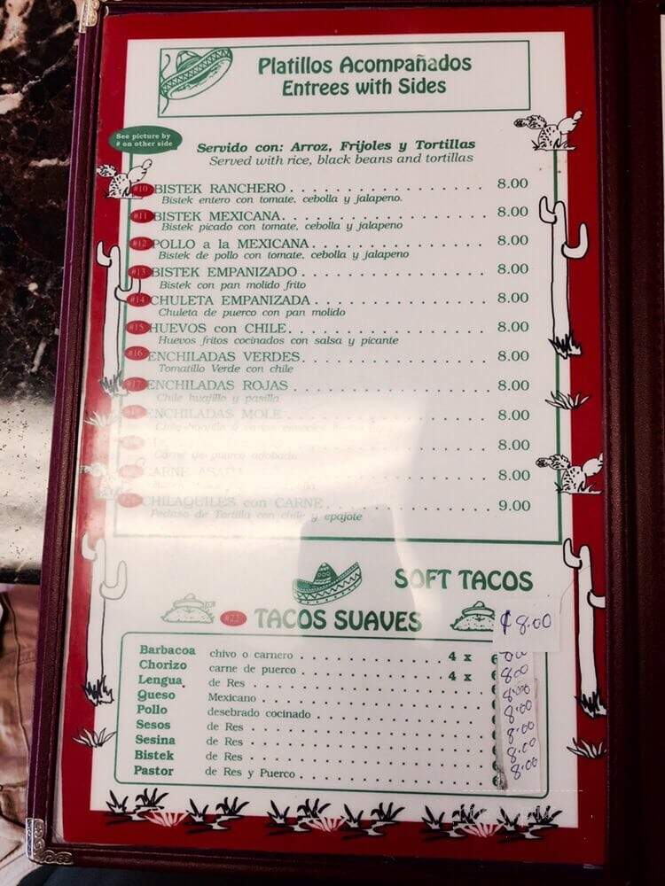 Antojitos Mexicanos - Fort Lauderdale, FL menu_pic