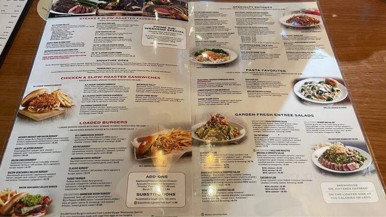 B J's Restaurant - Pinellas Park, FL menu_pic