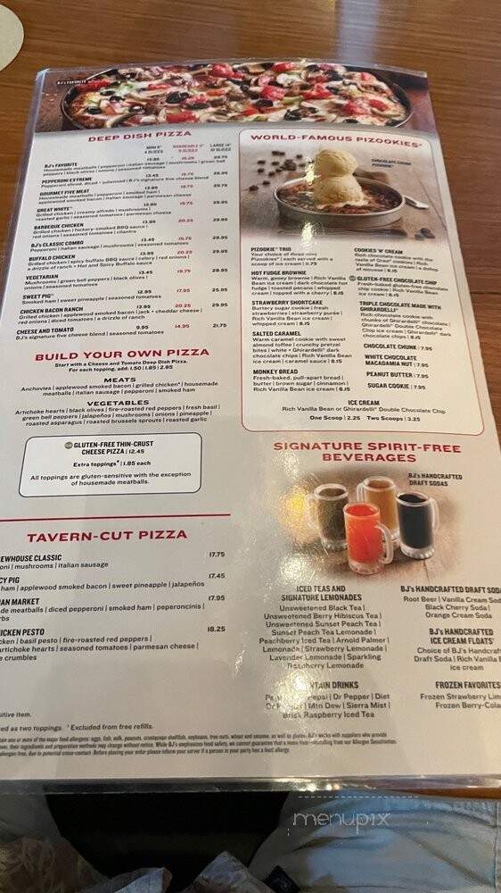 B J's Restaurant - Pinellas Park, FL menu_pic