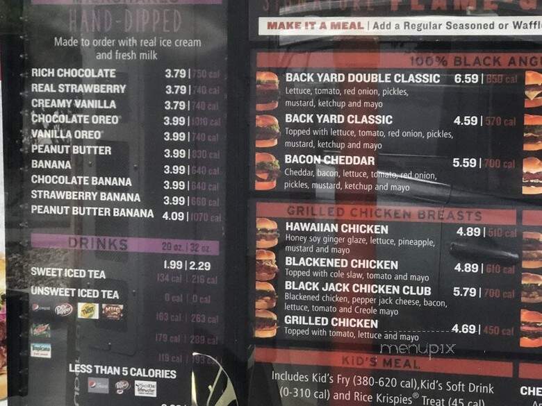Back Yard Burgers - Altamonte Springs, FL menu_pic