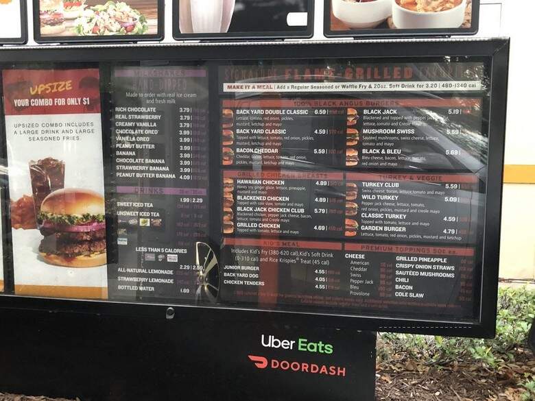 Back Yard Burgers - Altamonte Springs, FL menu_pic