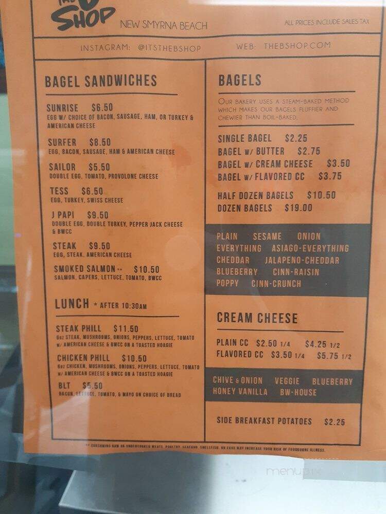 Bagel World - New Smyrna Beach, FL menu_pic