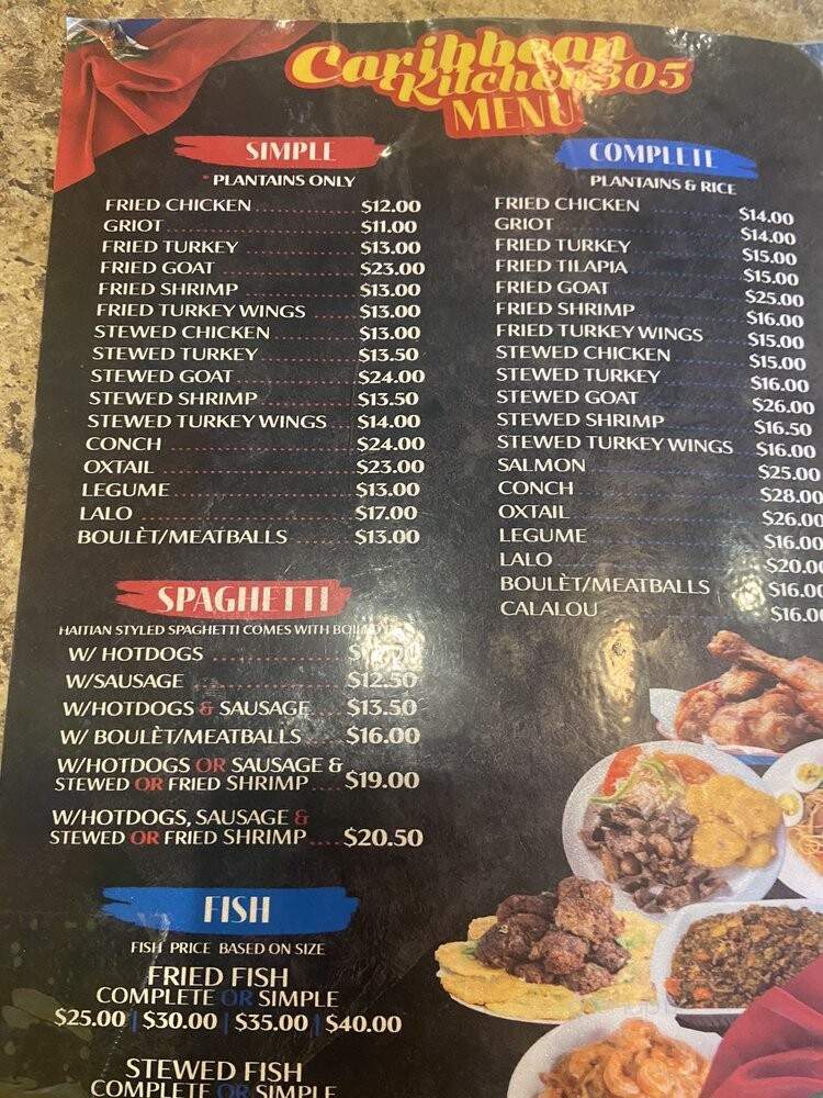 Bahamian Connection - Miami, FL menu_pic