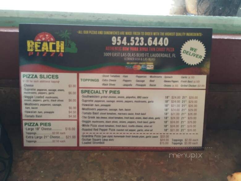 Beach Pizza - Fort Lauderdale, FL