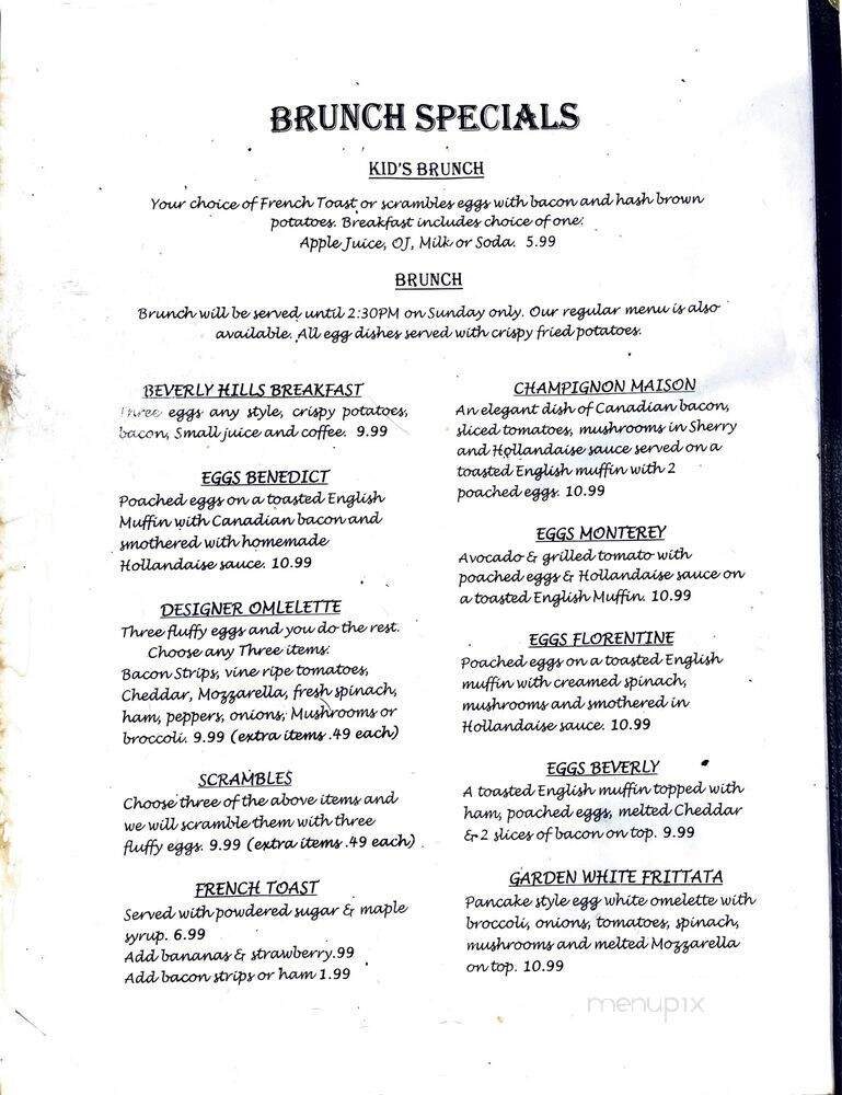 Beverly Hills Cafe I - Hialeah, FL menu_pic